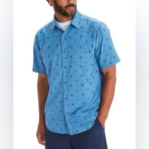 MARMOT Sugar Pine Short Sleeve Button Down Technical Shirt Men’s XL